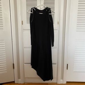 Black Zara flowy midi dress